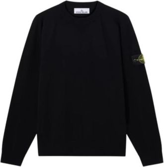 Stone Island Crewneck Sweater - Heren - Ronde hals truien - Zwart - S - Truien & Vesten