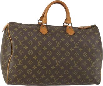 Louis Vuitton Speedy Bandouliere Bag Monogram Canvas Brown Canvas Handbag (Pre-Owned)