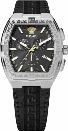 Versace Greca Sport Chronograph - Heren - Accessoires - Zwart - Maat: ONE Size