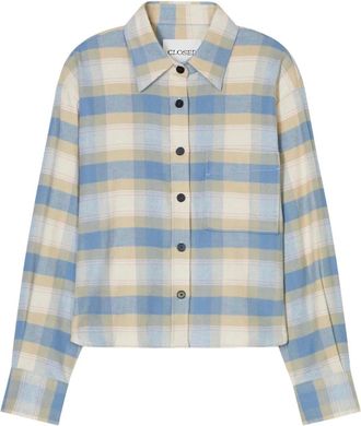 Closed Camicia con motivo tartan - Blu