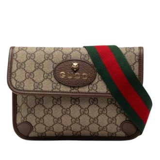 Gucci Pre-owned Canvas Belt Bag - Dames - Pre-owned - Bruin - Maat: ONE Size