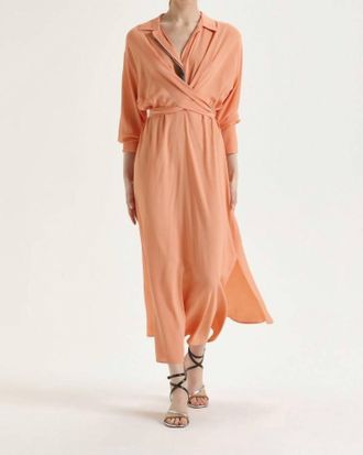Maliparmi Crepe Dress In Orange