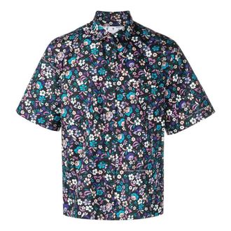 Off-white SS23 Flowers Summer Cotton Shirt OMGG002S23FAB0018400