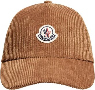 Moncler Moncler Corduroy Baseball Cap, Women, Beige, Size: One Size