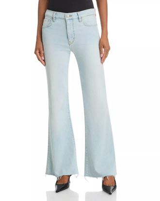Frame Denim The Icon High Rise Flare Jeans In Preen Raw After