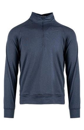 Burnside Jersey Quarter Zip Sweatshirt in Ink Blue at Nordstrom Rack, Size Xx-Large