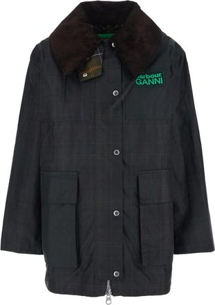 Ganni Check Duffle Coat