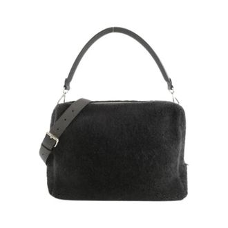 Fendi Pre-owned LUI Large Lamsscheerling Schoudertas - Dames - Pre-owned - Grijs - Maat: ONE Size