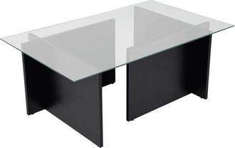 Calicosy Calicosy - Tavolino con piano in vetro L105 cm - noah