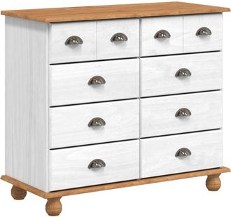 vidaXL Vidaxl - Cajón de Gaveta Blanco 91 x 40 x 79 cm Madera maciza de Pino