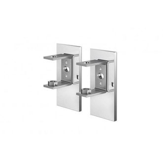 Zack LINEA Wandhouder - voor lijmbevestiging - 2 stuks - hoogglans RVS