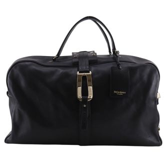 Saint Laurent Black Leather Boston Bag (Pre-Owned)