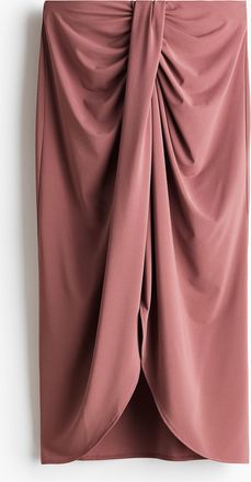 H&M Drapierter Jerseyjupe - Pink