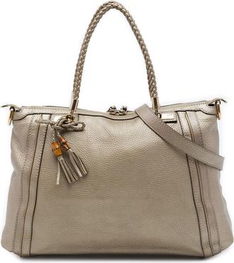 Gucci Pre-owned Gucci Metallic Calfskin Bella Convertible Tote Ladies DYBOJ91JI96AINVG