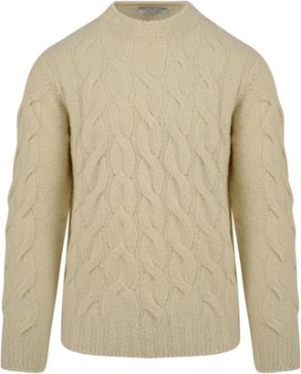 FILIPPO DE LAURENTIIS Y28122 001 Trui voor Heren - Heren - Ronde hals truien - Beige - XL - Truien & Vesten