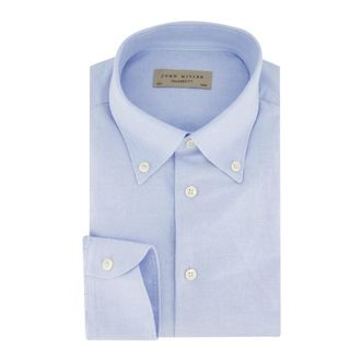 John Miller Lichtblauw Business Overhemd Slim Fit - Heren - Casual Overhemden - Blauw - 3XL - Katoen - Overhemden