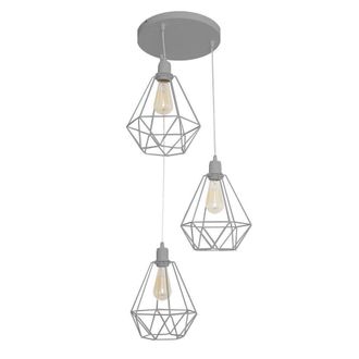 Netlighting Karo Cluster Pendant Ceiling Light Grey 32cm