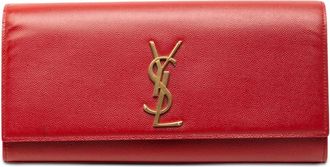 Saint Laurent Pre-owned Saint Laurent Grain de Poudre Monogram Cassandre Clutch Ladies VN9V16ZAIPPKEO6O