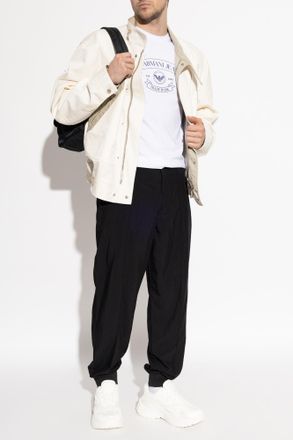 Emporio Armani T-shirt With Print, Mens, White