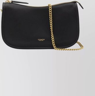 Coach chain shoulder bag and detachable strap