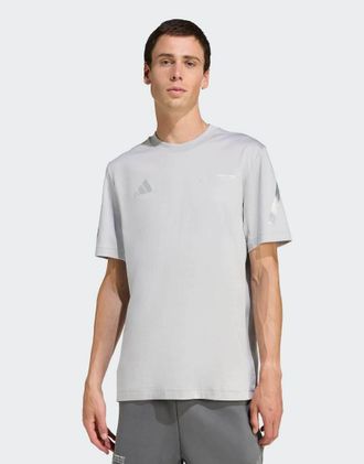 adidas adidas Performance - Mercedes AMG Petronas Formula One Team - T-shirt color grigio two con frecce argento