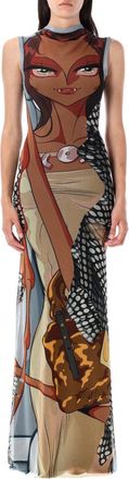 Ottolinger Mesh Maxi Dress