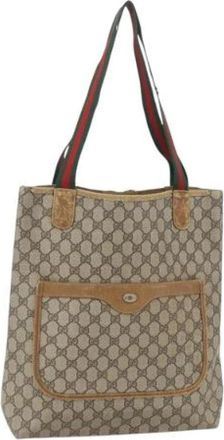 Gucci Pre-owned Tote Bags, female, Beige, Size: ONE SIZE Pre-owned Plastic Tote Bag
