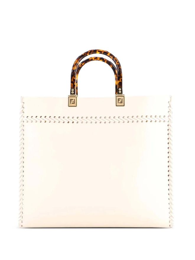 Sunshine Shopper Whipstitch Leather Medium tote bag - women - Calf Leather - One Size - Neutrals