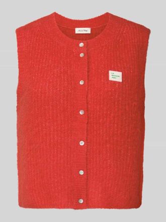 American Vintage American Vintage Weste in Strick-Optik in Rot Melange, Gr&ouml;&szlig;e L