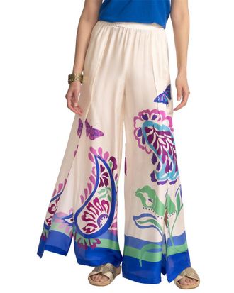 Johnny Was Luna Silk-Blend Pant