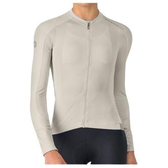 Castelli Espresso 2 Long Sleeve Jersey Velotrikot f&uuml;r Damen | beige/grau