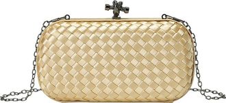 Tiffany & Fred Woven Satin Crossbody Clutch