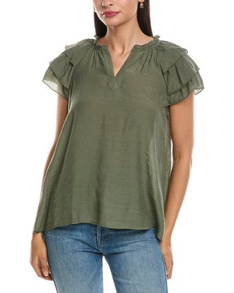 Nanette Lepore Tiered Sleeve Blouse