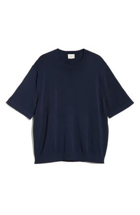 CH&Eacute; Studios Baller Short Sleeve Sweater in Navy at Nordstrom, Size Xx-Large