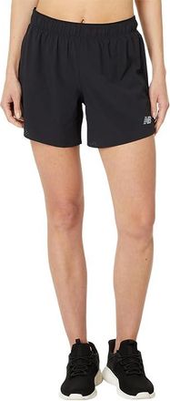 New Balance RC Short 5 Womens Shorts Black : LG 5