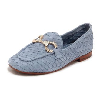 Emanuelle Vee Loafers, female, Blue, Size: 10 US Carol Suede Loafer