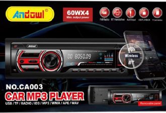 Trade Shop Trade Shop - Audio Mp3 Ac003 Audio Para El Car Universal 1 Din Bluetooth Wireless