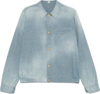 Taiga Takahashi Chemisier effetto schiarito - Blu