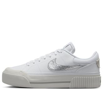 Nike (WMNS) Nike Court Legacy Lift White Metallic Silver HQ2307-100