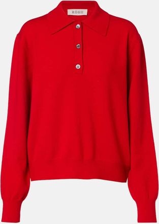Róhe Róhe Wool and cashmere polo sweater