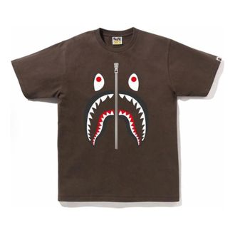 A Bathing Ape Shark T-Shirt Brown 1J80-110-004-BRW