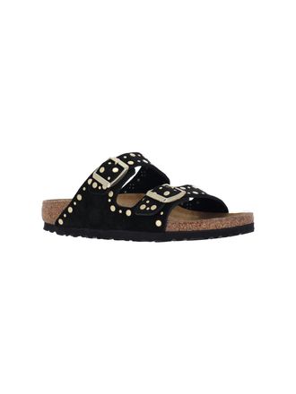 Birkenstock Womens Sandals Black Leather