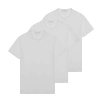 Prada Heren, Tops, Wit, Maat: XL Katoen