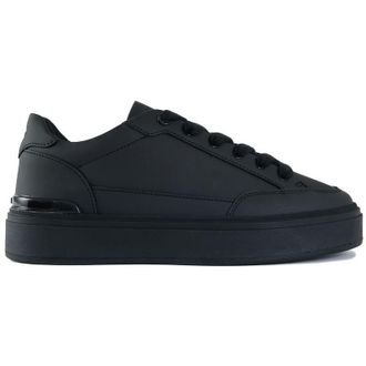 Mallet Footwear Mens Lansbury Trainers - Black Leather - Size UK 10
