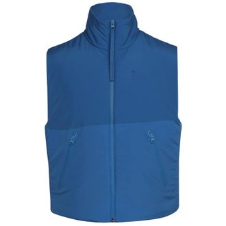 Lacoste Tweekleurig mouwloos vest voor dames (Koninkrijk Blauw)