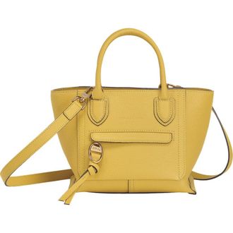 Longchamp Small Mailbox Leather Top Handle Bag in Yellow at Nordstrom Rack