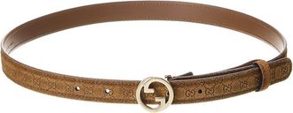 Gucci Blondie Thin Suede Belt