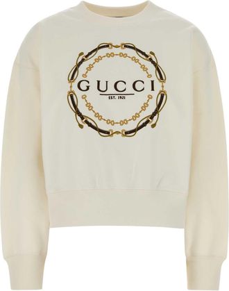 Gucci Ivory Cotton Sweatshirt