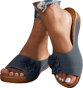 Generic Comfortable Orthopedic Sandals for Women Dressy Summer Flat 2026 Arch Support Flip Flops Open Toe Wedge Platform Walking Sandals Women Wide Width Slip