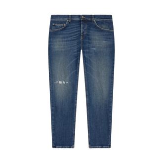 Dondup Slim-fit Jeans, male, Blue, Size: W34 Mius Slim-fit Jeans